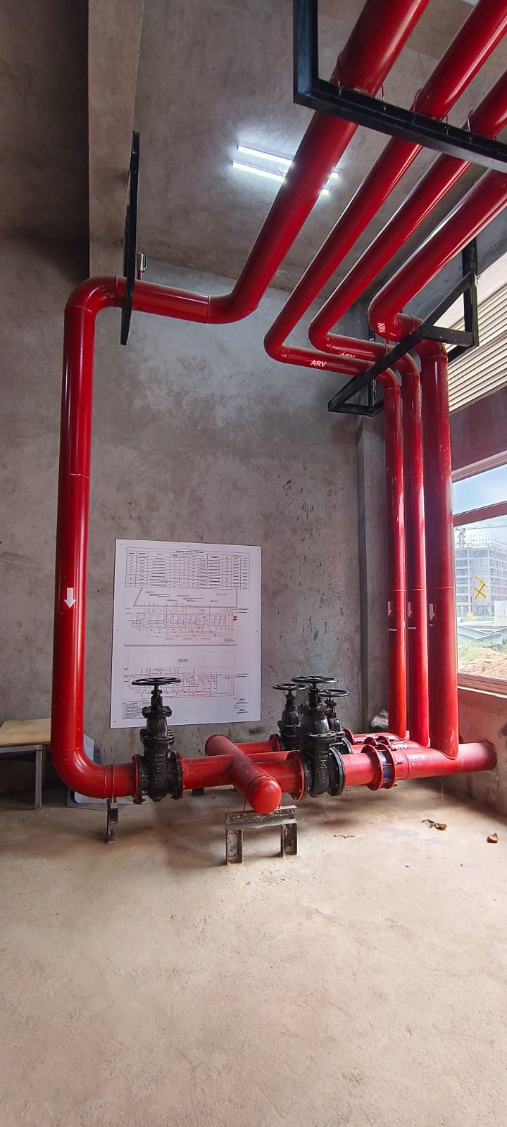 Fire sprinkler installation